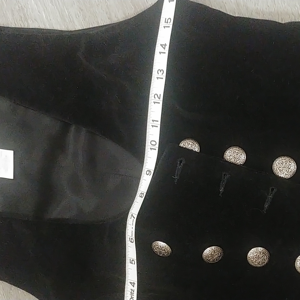 Vtg Apart Blouse & Velvet Vest - Picture 11 of 16